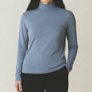 💣2/$30 NWT Kit + Ace Kit Long Sleeve Turtle Neck Women's S Heather Blue‎